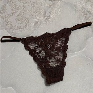 Victoria's Secret Brown Lace Panty